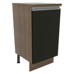 Balcão Madesa Glamy 40 x 60 cm 1 Porta (Com Tampo) Rustic/Preto