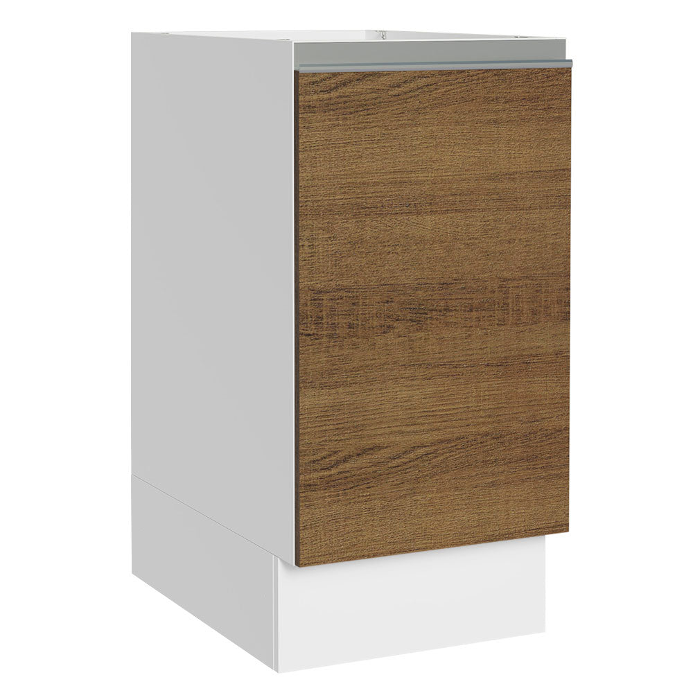 Balcão Cozinha 40 x 60 cm 1 Porta (Sem Tampo) Branco/Rustic Glamy Madesa