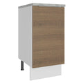Balcão Madesa Stella 40 x 60 cm 1 Porta (Com Tampo) Branco/Rustic