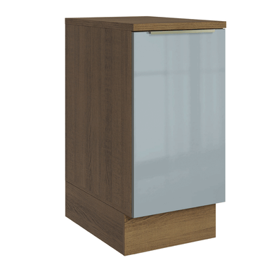 Balcão 40 x 60 cm 1 Porta (Com Tampo) Rustic/Cinza Lux Madesa