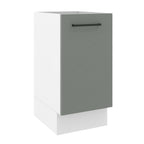 Balcão Madesa Agata 40 x 60 cm 1 Porta (Sem Tampo) Branco/Cinza