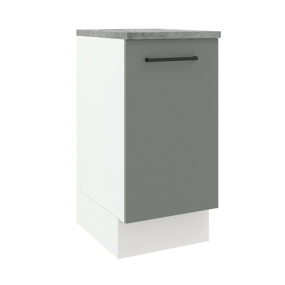 Balcão Madesa Agata 40 x 60 cm 1 Porta (Com Tampo) Branco/Cinza