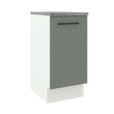 Balcão Madesa Agata 40 x 60 cm 1 Porta (Com Tampo) Branco/Cinza