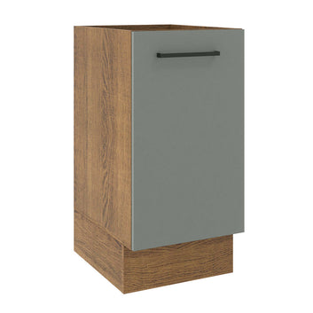 Balcão Madesa Agata 40 x 60 cm 1 Porta (Sem Tampo) Rustic/Cinza