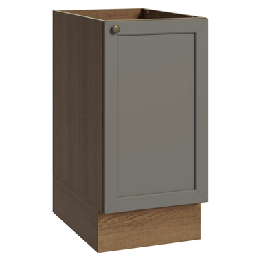 Balcão de Cozinha 40 x 60 cm 1 Porta (Sem Tampo) Rustic/Cinza Vik Madesa