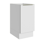Balcão de Cozinha 40 x 60 cm 1 Porta (Sem Tampo) Branco/Branco Veludo Lux Madesa