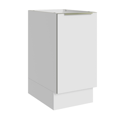 Balcão de Cozinha 40 x 60 cm 1 Porta (Sem Tampo) Branco/Branco Veludo Lux Madesa