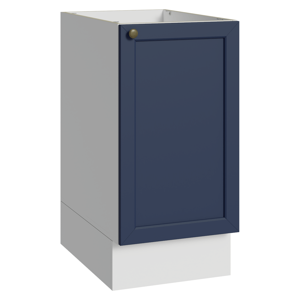 Balcão de Cozinha 40 x 60 cm 1 Porta (Sem Tampo) Branco/Azul Vik Madesa