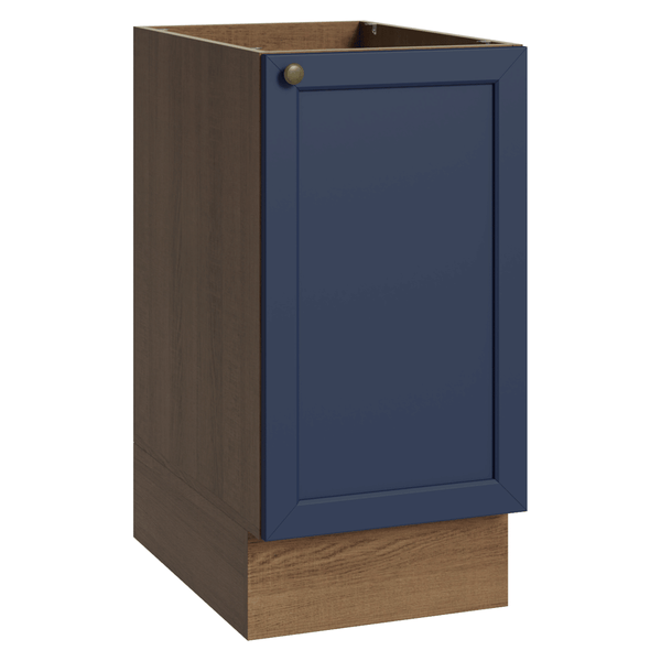 Balcão de Cozinha 40 x 60 cm 1 Porta (Sem Tampo) Rustic/Azul Vik Madesa