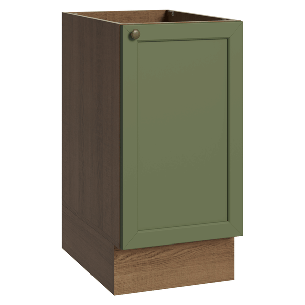 Balcão de Cozinha 40 x 60 cm 1 Porta (Sem Tampo) Rustic/Verde Vik Madesa