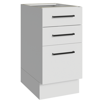 Balcão Madesa Agata 40 x 60 cm 3 Gavetas (Sem Tampo) Branco