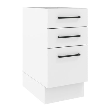 Balcão Madesa Agata 40 x 60 cm 3 Gavetas (Sem Tampo) Branco