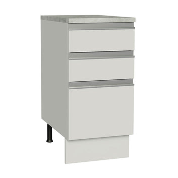 Balcão Madesa Glamy 40 x 60 cm 3 Gavetas (Com Tampo) Branco