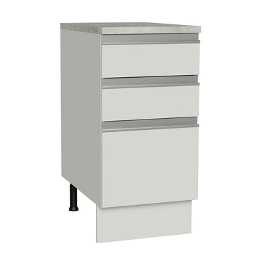 Balcão Madesa Glamy 40 x 60 cm 3 Gavetas (Com Tampo) Branco