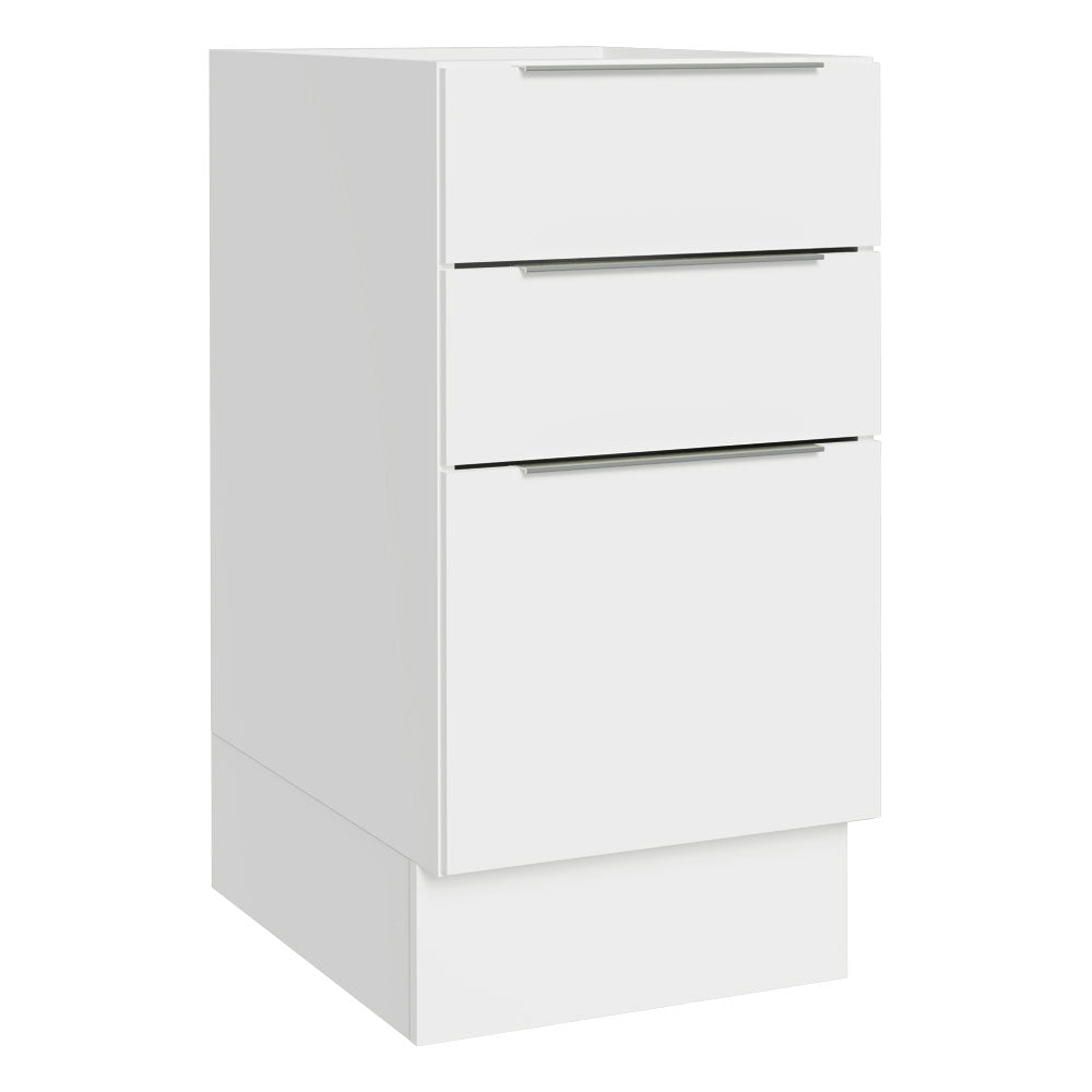 Balcão Cozinha 40 x 60 cm 3 Gavetas (Sem Tampo) Branco Stella Madesa