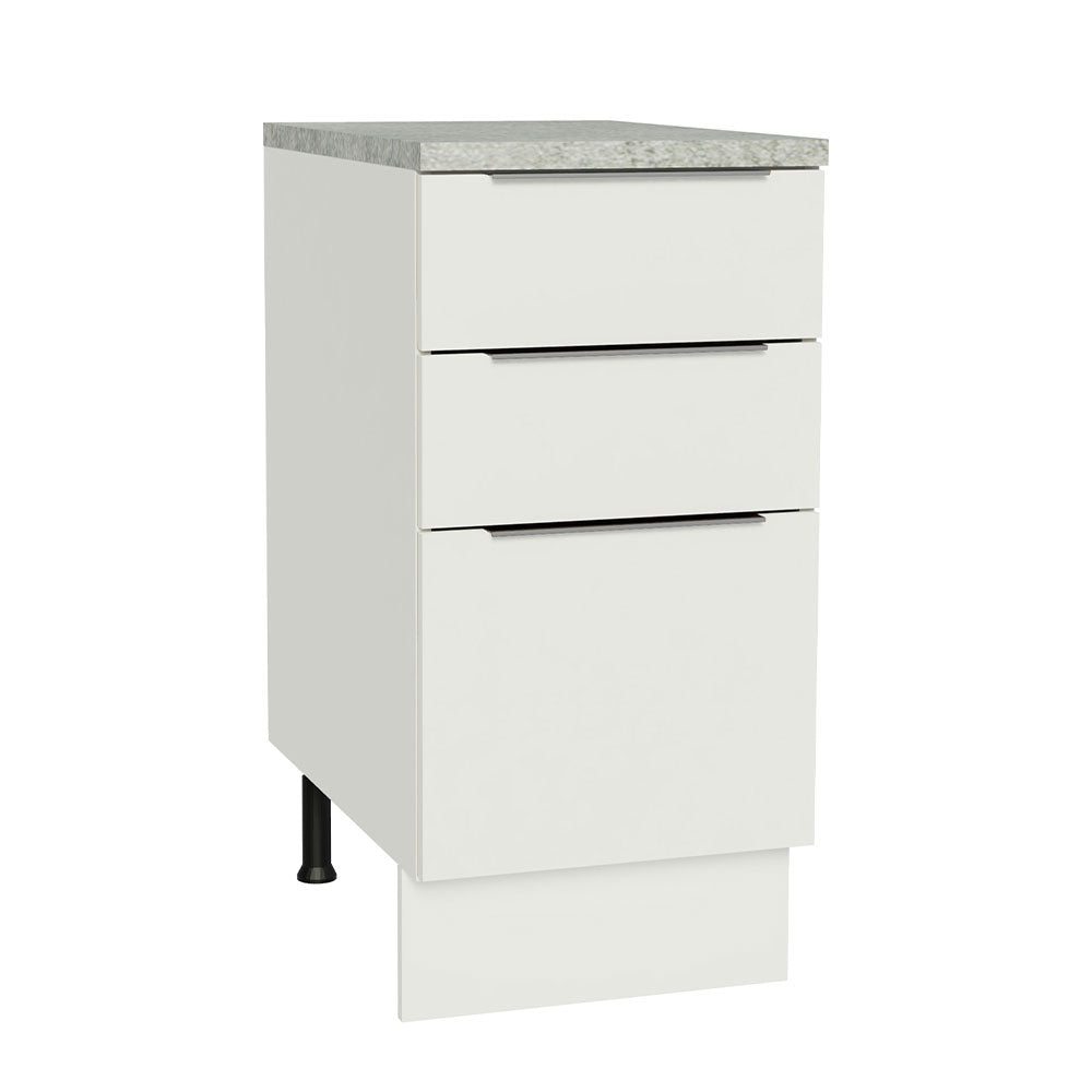 Balcão Madesa Stella 40 x 60 cm 3 Gavetas (Com Tampo) Branco
