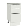 Balcão Madesa Stella 40 x 60 cm 3 Gavetas (Com Tampo) Branco