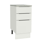 Balcão Madesa Stella 40 x 60 cm 3 Gavetas (Com Tampo) Branco