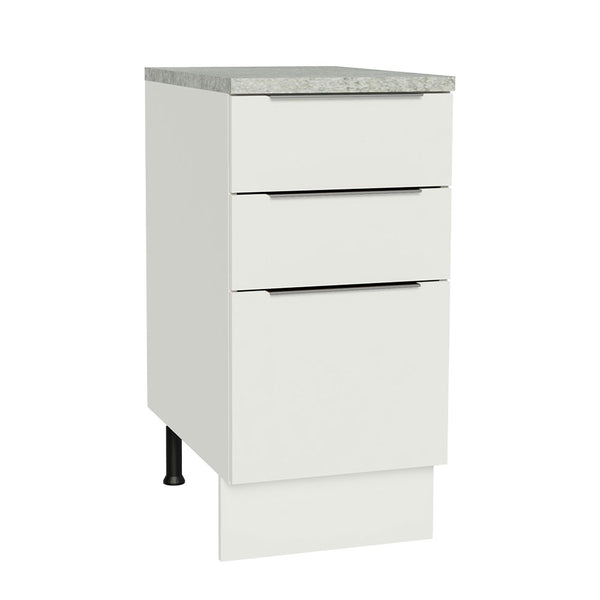 Balcão Madesa Stella 40 x 60 cm 3 Gavetas (Com Tampo) Branco