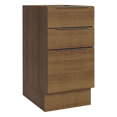 Balcão Cozinha 40 x 60 cm 3 Gavetas (Sem Tampo) Rustic Stella Madesa