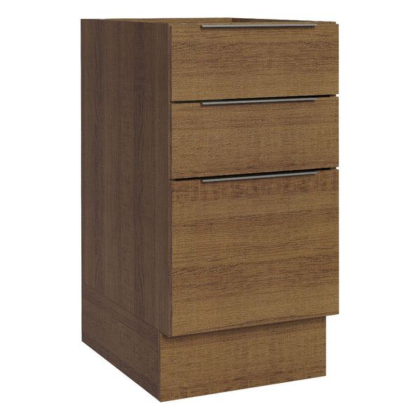 Balcão Cozinha 40 x 60 cm 3 Gavetas (Sem Tampo) Rustic Stella Madesa