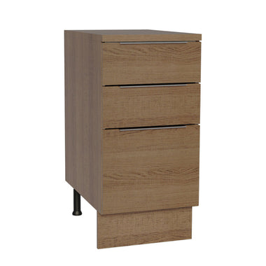 Balcão Madesa Stella 40 x 60 cm 3 Gavetas (Com Tampo) Rustic