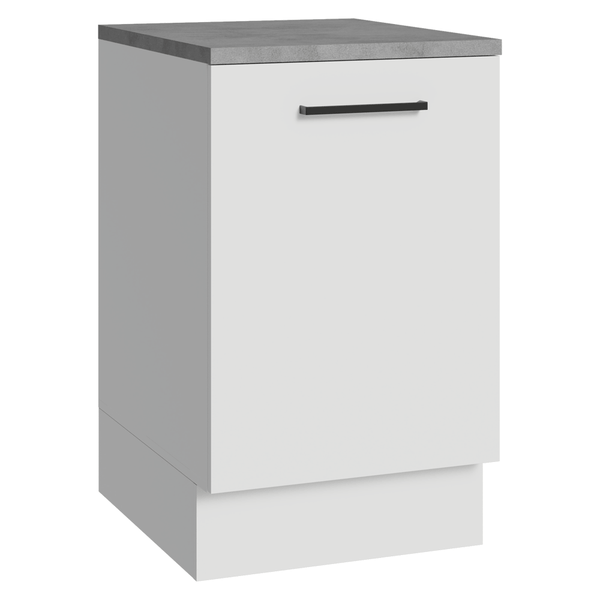 Balcão de Cozinha 50 x 60cm 1 Porta (Com Tampo) Branco Agata Madesa