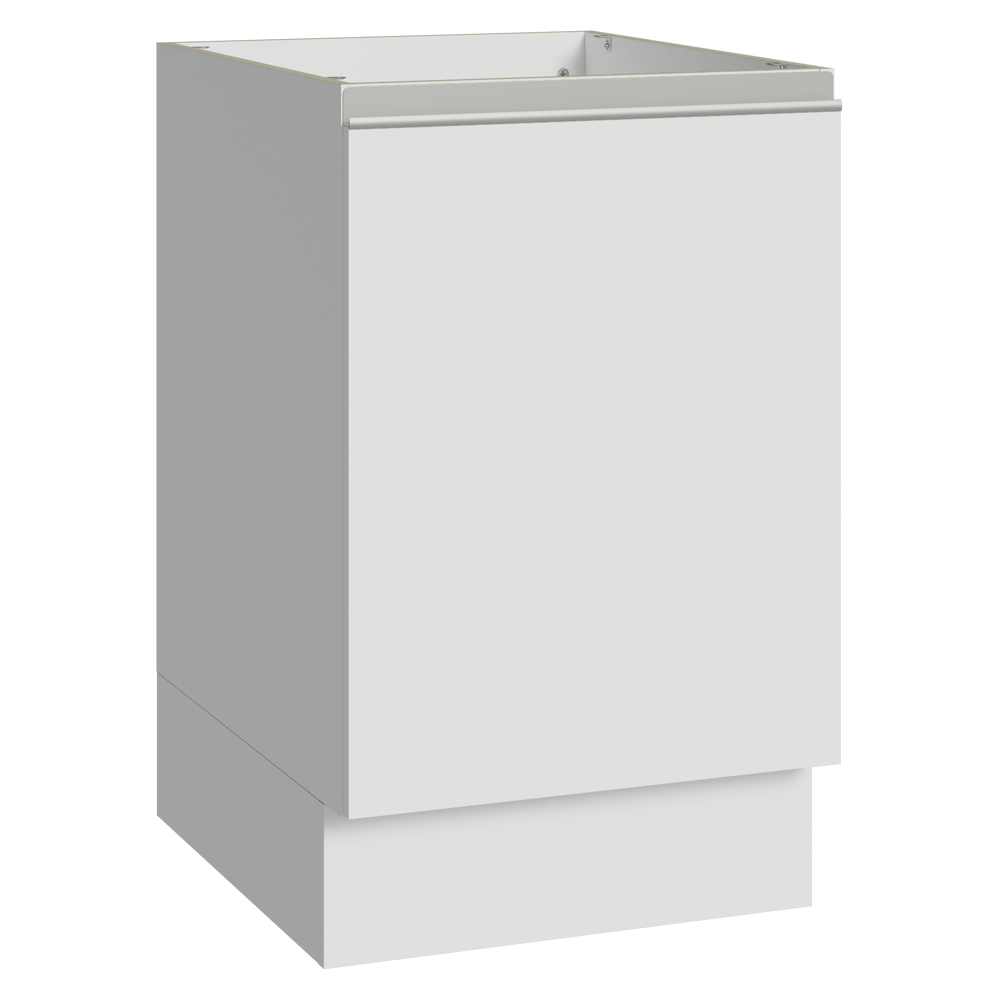 Balcão de Cozinha 50 x 60cm 1 Porta (Sem Tampo) Branco Glamy Madesa
