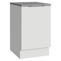 Balcão de Cozinha 50 x 60cm 1 Porta (Com Tampo) Branco Stella Madesa