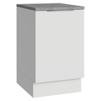 Balcão de Cozinha 50 x 60cm 1 Porta (Com Tampo) Branco Stella Madesa