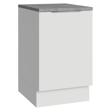 Balcão de Cozinha 50 x 60cm 1 Porta (Com Tampo) Branco Stella Madesa