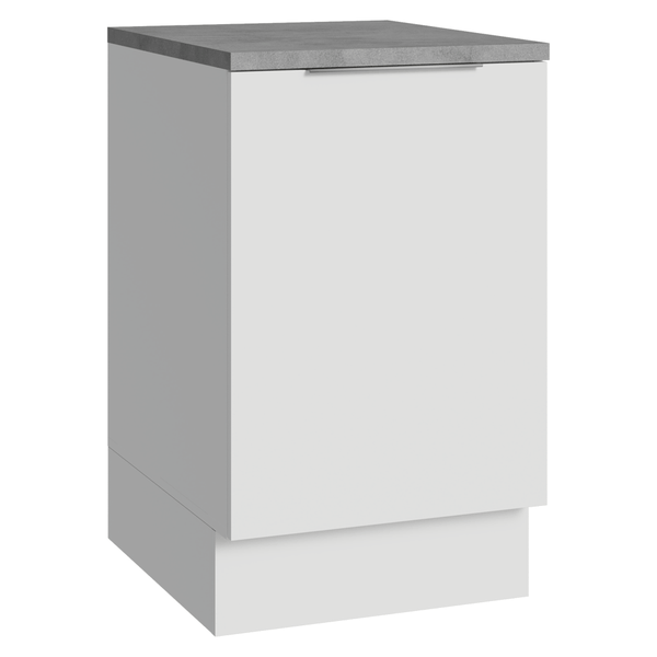 Balcão de Cozinha 50 x 60cm 1 Porta (Com Tampo) Branco Stella Madesa