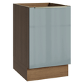 Balcão de Cozinha 50 x 60 cm 1 Porta (Sem Tampo) Rustic/Cinza Lux Madesa