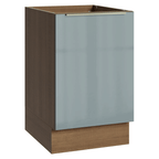 Balcão de Cozinha 50 x 60 cm 1 Porta (Sem Tampo) Rustic/Cinza Lux Madesa