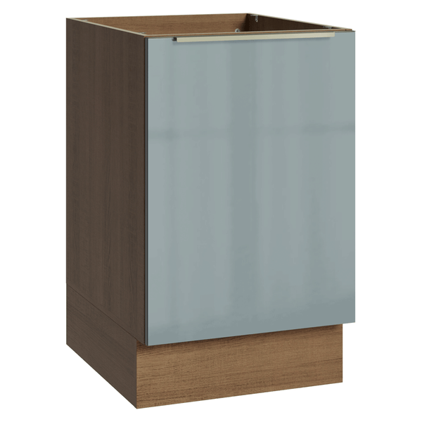 Balcão de Cozinha 50 x 60 cm 1 Porta (Sem Tampo) Rustic/Cinza Lux Madesa