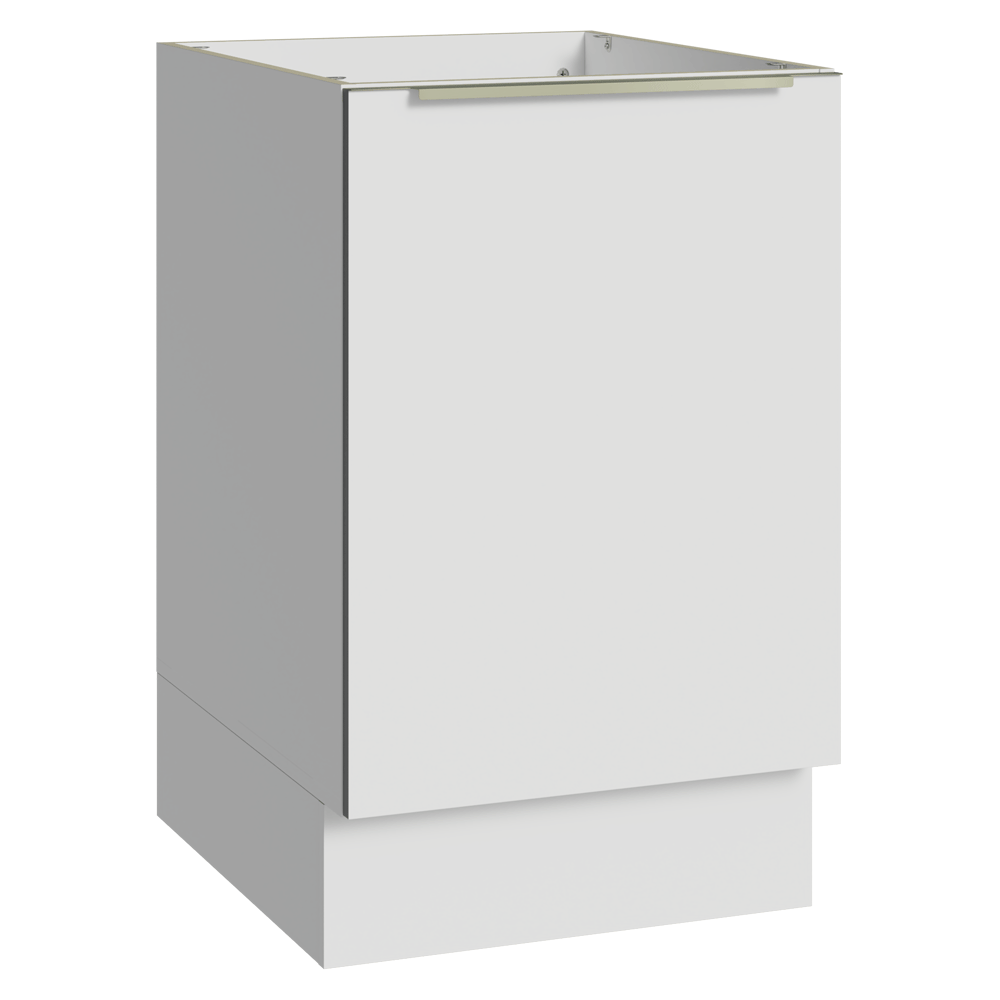 Balcão de Cozinha 50 x 60 cm 1 Porta (Sem Tampo) Branco Veludo Lux Madesa