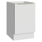 Balcão de Cozinha 50 x 60 cm 1 Porta (Sem Tampo) Branco Veludo Lux Madesa
