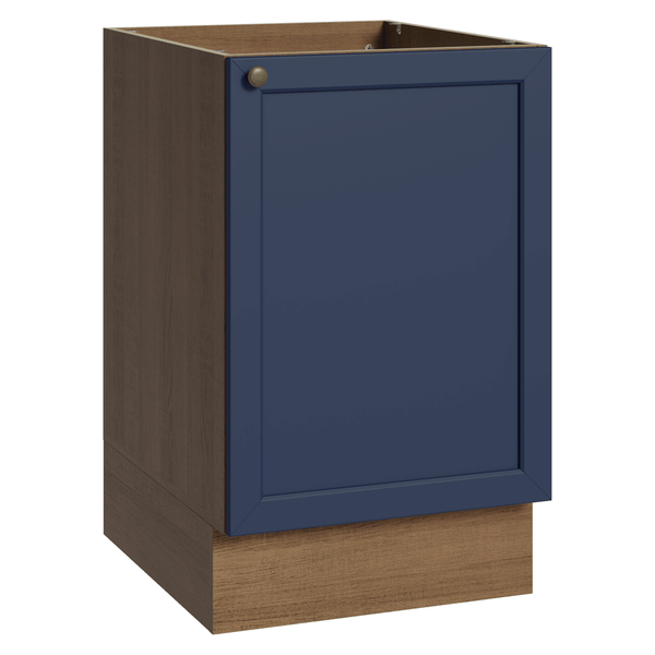 Balcão de Cozinha 50 x 60cm 1 Porta (Sem Tampo) Rustic/Azul Vik Madesa