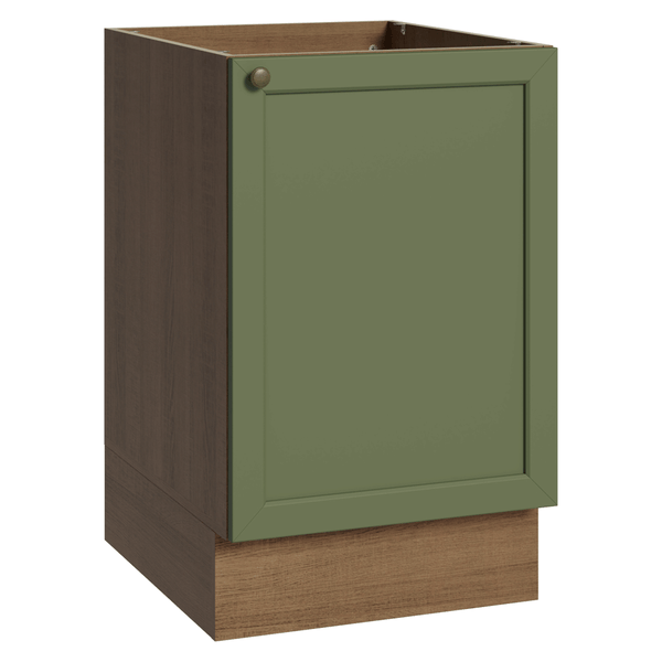 Balcão de Cozinha 50 x 60cm 1 Porta (Sem Tampo) Rustic/Verde Vik Madesa