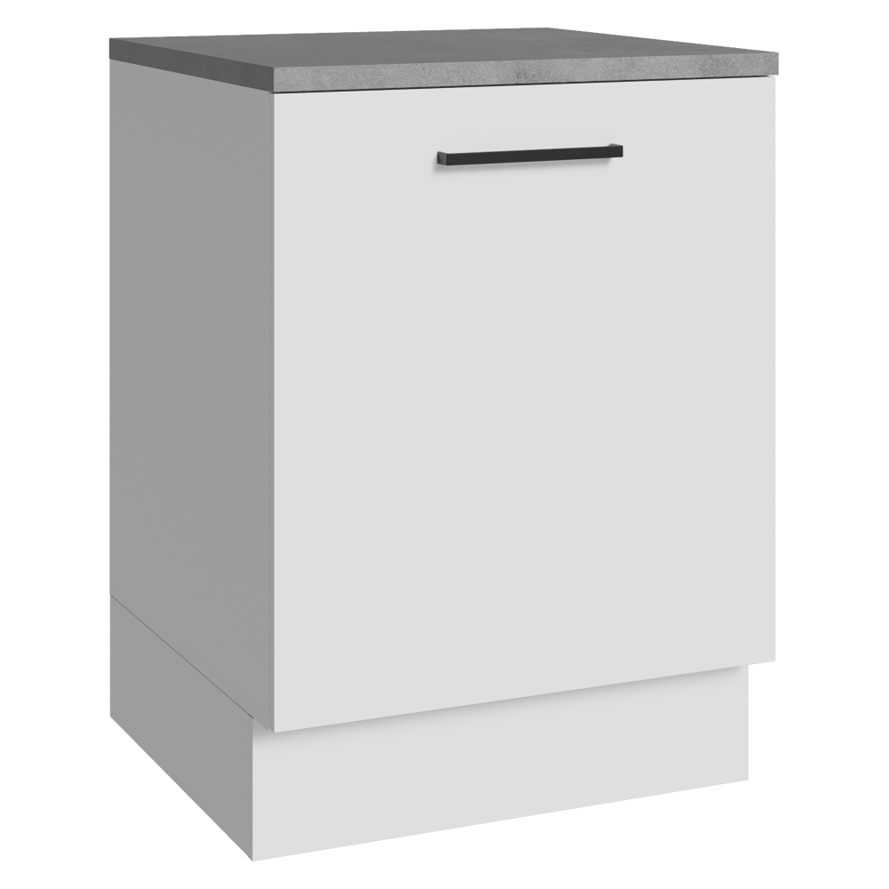 Balcão Madesa Agata 60 x 60 cm 1 Porta (Com Tampo) Branco
