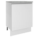 Balcão Madesa Glamy 60 x 60 cm 1 Porta (Com Tampo) Branco