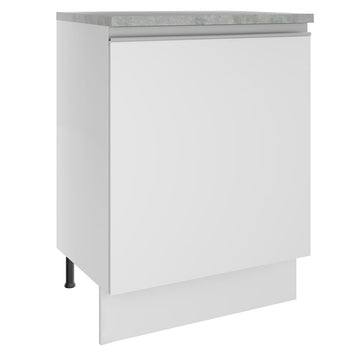 Balcão Madesa Glamy 60 x 60 cm 1 Porta (Com Tampo) Branco