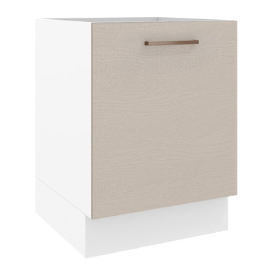 Balcão 60 x 60 cm 1 Porta (Sem Tampo) Branco/Crema Agata Madesa