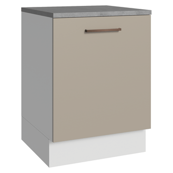 Balcão 60 x 60 cm 1 Porta (Com Tampo) Branco/Crema Agata Madesa