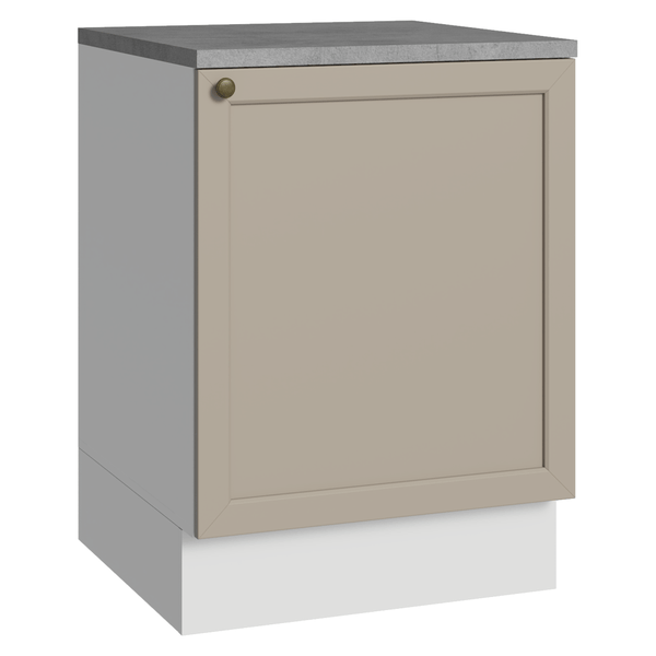 Balcão de Cozinha 60 x 60 cm 1 Porta (Com Tampo) Branco/Crema Vik Madesa