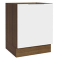 Balcão Cozinha 60 x 60 cm 1 Porta (Sem Tampo) Rustic/Branco Stella Madesa