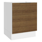 Balcão Cozinha 60 x 60 cm 1 Porta (Sem Tampo) Branco/Rustic Stella Madesa