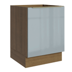 Balcão de Cozinha 60 x 60 cm 1 Porta (Sem Tampo) Rustic/Cinza Lux Madesa