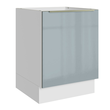 Balcão de Cozinha 60 x 60 cm 1 Porta (Sem Tampo) Branco/Cinza Lux Madesa