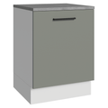 Balcão Madesa Agata 60 x 60 cm 1 Porta (Com Tampo) Branco/Cinza